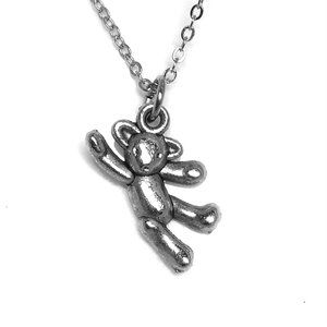 Miniature Teddy Bear Plush Toy Charm Pendant Gift Necklace